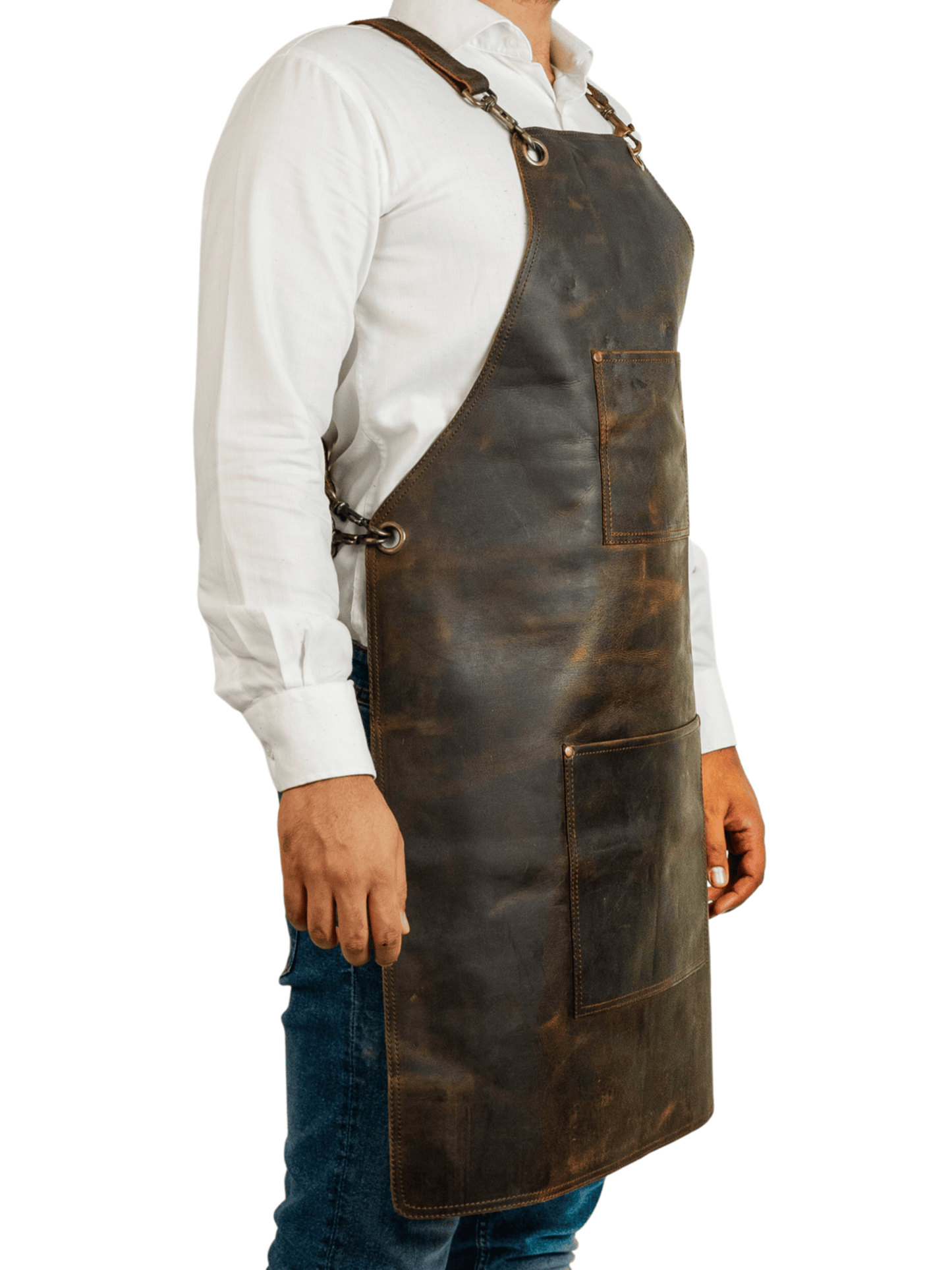 Apron Leather Apron, Woodworking Apron, BBQ Apron, Heavy Duty Apron 100% Leather