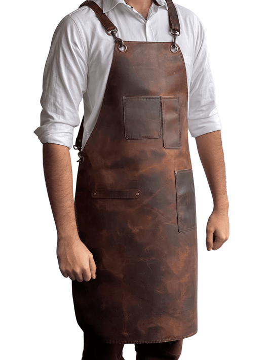 apron leather welding